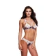 Ondergoed Set Open Rug Baci Lingerie Bloemen & Kant Grijs (S/M)