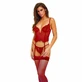 Conjunto de ropa interior Bombshell Boudoir Rojo (M)