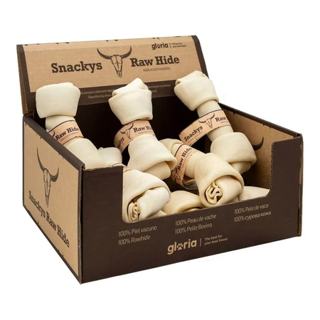 Snack voor honden Gloria Snackys Rawhide 15-17 cm Naakt 10 Stuks