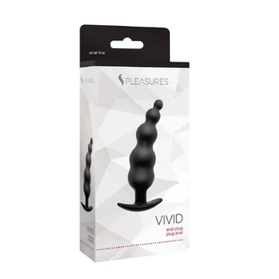 Analplug S Pleasures Vivid Schwarz