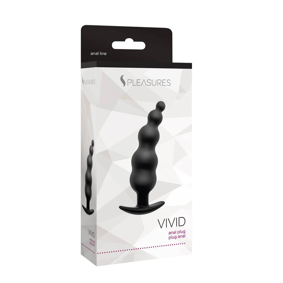 Analplug S Pleasures Vivid Schwarz