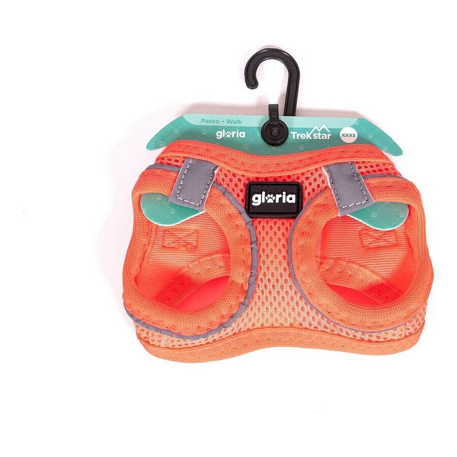 Hondentuigje Gloria Air Mesh Trek Star Verstelbaar Oranje Maat XXXS (18-20 cm) Hondentuigje Gloria Air Mesh Trek Star Verstelbaar Oranje Maat XXXS (18-20 cm)