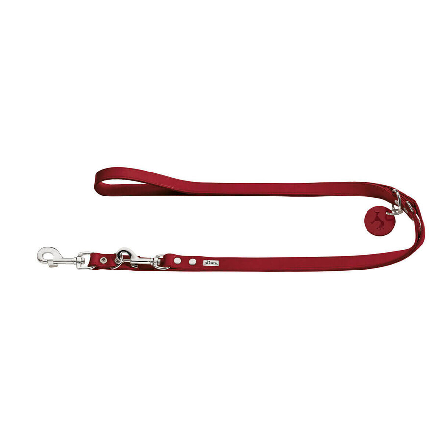 Buy Dog Lead Hunter Red 2 m Adjustable Leather Dog Lead Hunter Red 2 m Adjustable Leather