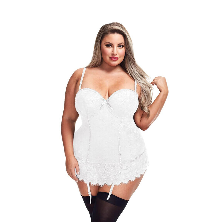 Baci Lingerie Corset White (3XL/4XL)