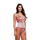 Body Baci Lingerie Floreale e Pizzo Bianco Multicolore M/L