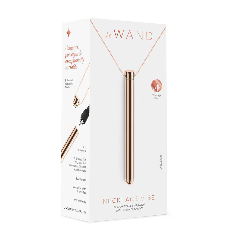 Cumpără Bullet Vibrator Le Wand Colier Pandantiv Rose Gold Bullet Vibrator Le Wand Colier Pandantiv Rose Gold