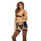 Conjunto de ropa interior Bombshell Boudoir Negro (S)