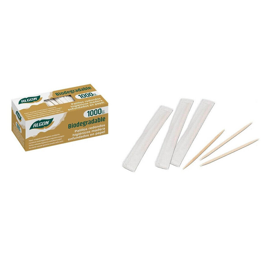 Tooth Picks Algon Wood 1000 Pieces (12 Units) Tooth Picks Algon Wood 1000 Pieces (12 Units)