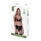 Unterw&#228;sche-Set Baci Lingerie Peek-A-Boo BH Schwarz (S/M)