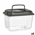 Vissenkom Met handvat Groot Grijs Plastic 7 L 20 x 20 x 30 cm (8 Stuks) Vissenkom Met handvat Groot Grijs Plastic 7 L 20 x 20 x 30 cm (8 Stuks)