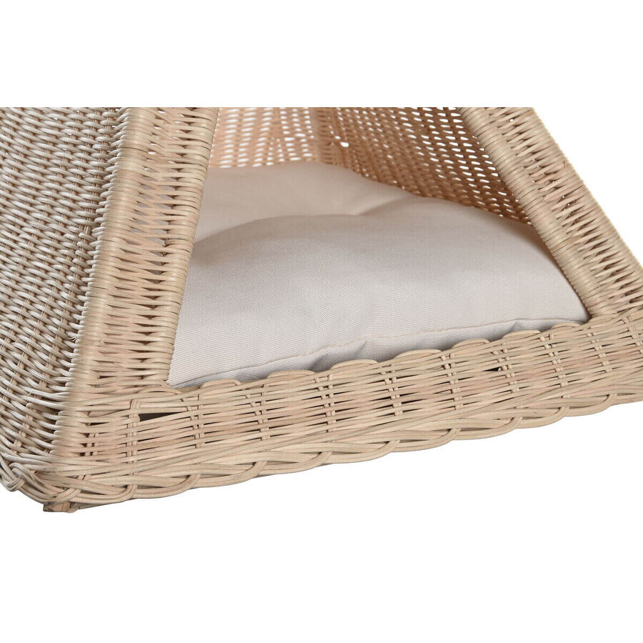 Pat pentru animale de companie DKD Home Decor Natural Ratan 45 x 45 x 45 cm