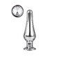 Plug anale Dream Toys Gleaming Love Silver