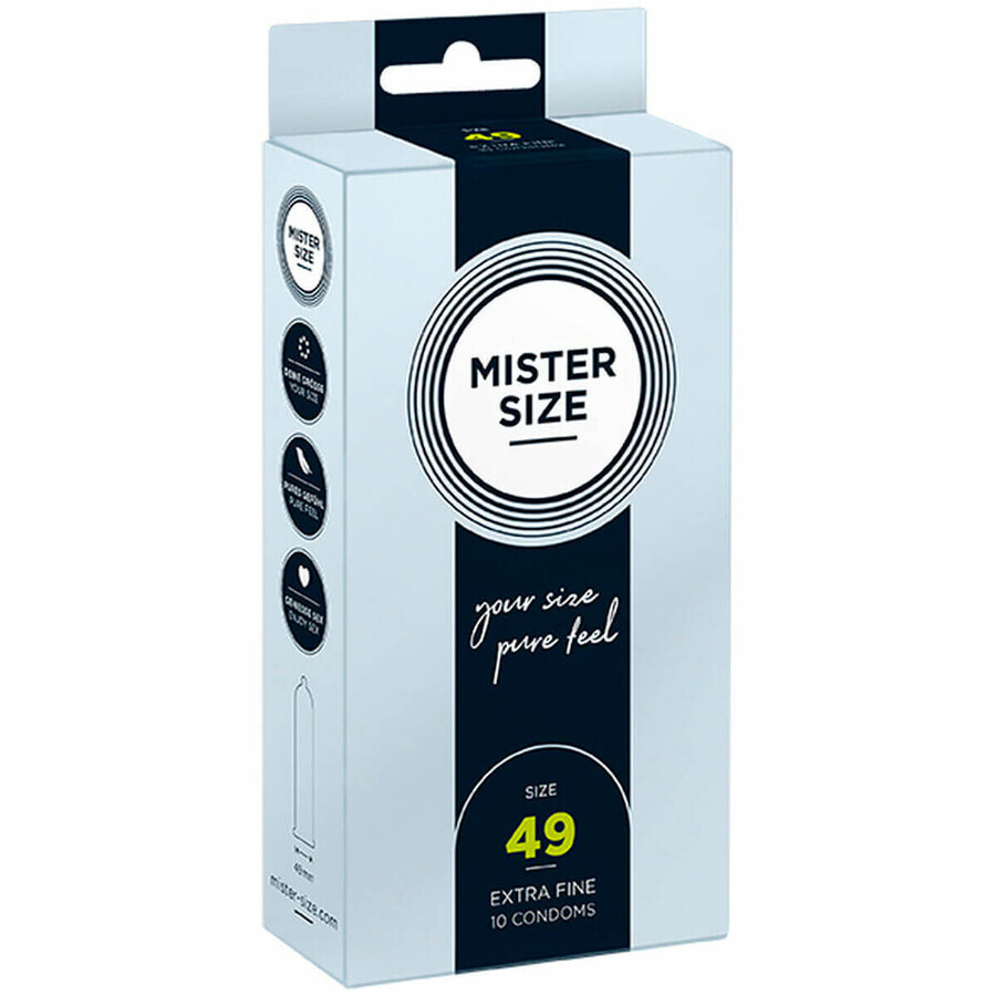 Preservativi extrafini Mister Size (49 mm)