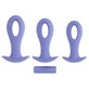 Anal plug Evolved Purple (8.9 cm) (9.5 cm) (10.1 cm)