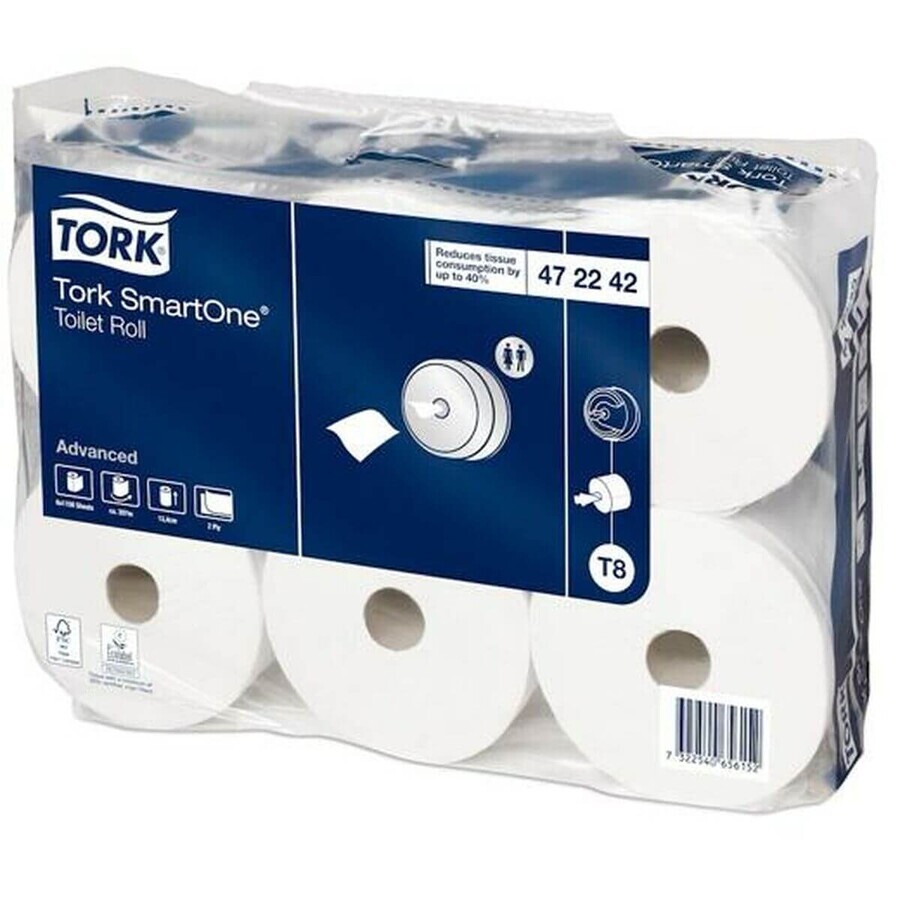 Buy Toilet Roll Tork SmartOne T8 207 m 6 Pieces Toilet Roll Tork SmartOne T8 207 m 6 Pieces