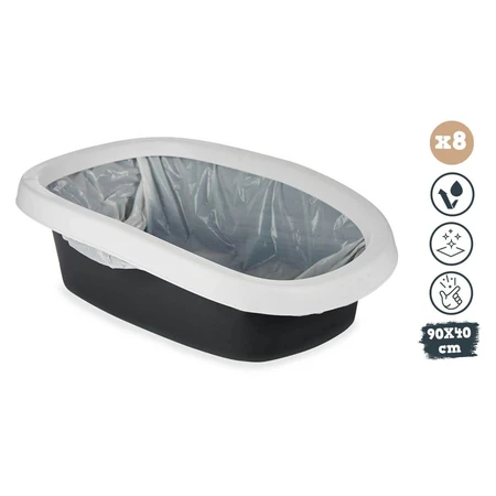 Bolsas de Arena Arenero 90 x 40 cm Blanco (8 Unidades)
