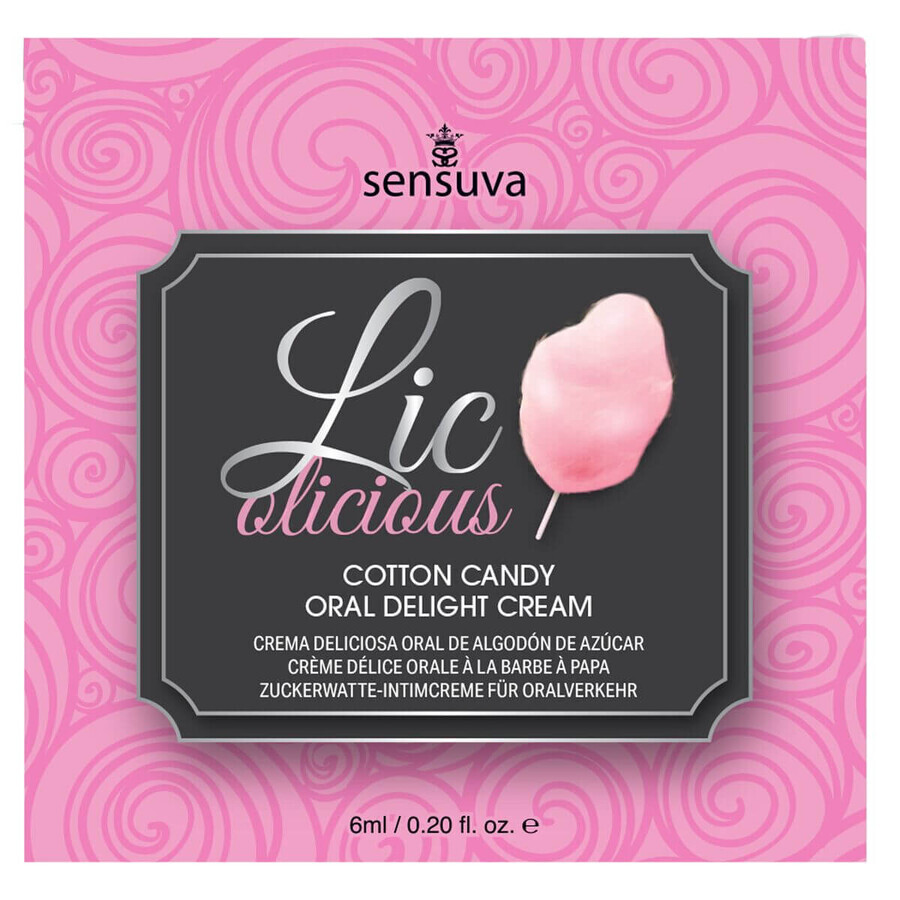 Lubrifiant aromatizat Sensuva Candy Floss 6 ml