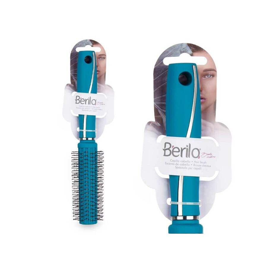 Apvalus šepetys Beryl 353 Verde Silicon Plastic (12 Unități)