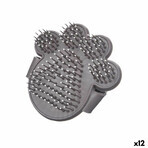 Hondenkam Mascow 336 Grijs 10,5 x 10 x 3 cm (12 Stuks)