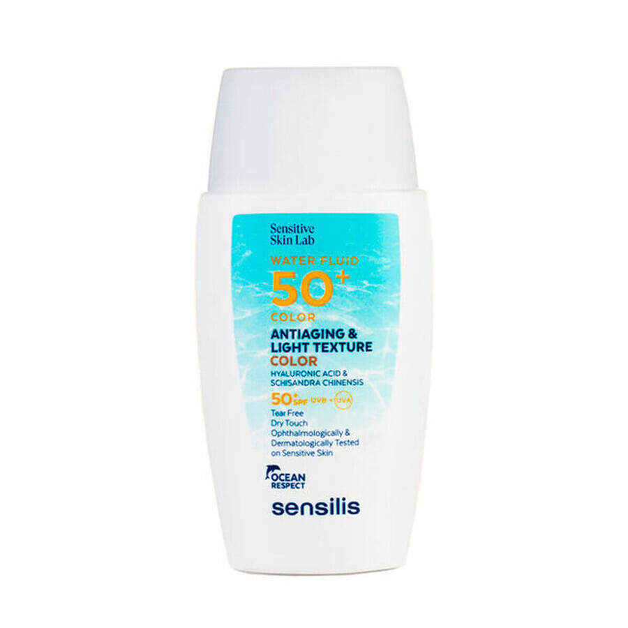 Zonnebrandcrème met Kleur Sensilis Antiaging Light Texture Color SPF 50+ 40 ml