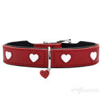 Hundehalsband Hunter Love M/L 47-54 cm Rot