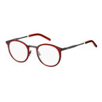 Monture de Lunettes Homme Tommy Hilfiger TH-1845-C9A Rouge Ø 49 mm Monture de Lunettes Homme Tommy Hilfiger TH-1845-C9A Rouge Ø 49 mm