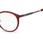 Monture de Lunettes Homme Tommy Hilfiger TH-1845-C9A Rouge Ø 49 mm Monture de Lunettes Homme Tommy Hilfiger TH-1845-C9A Rouge Ø 49 mm