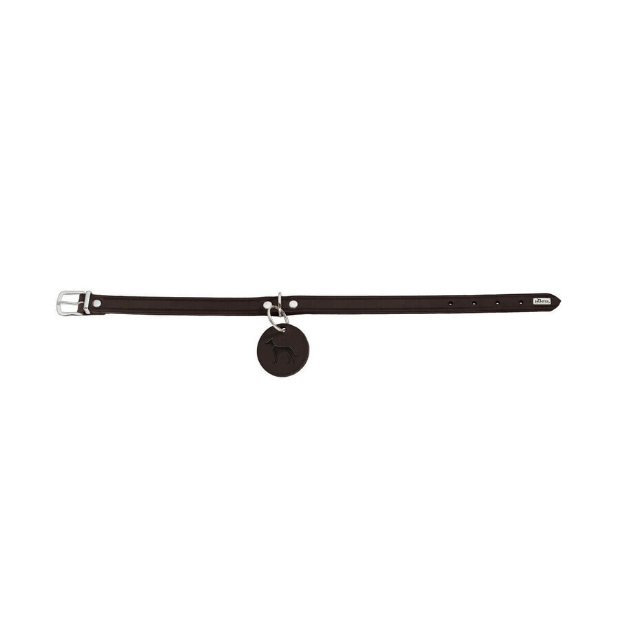 Zgardă pentru câini Hunter Aalborg Ciocolată S/M 37-43 cm