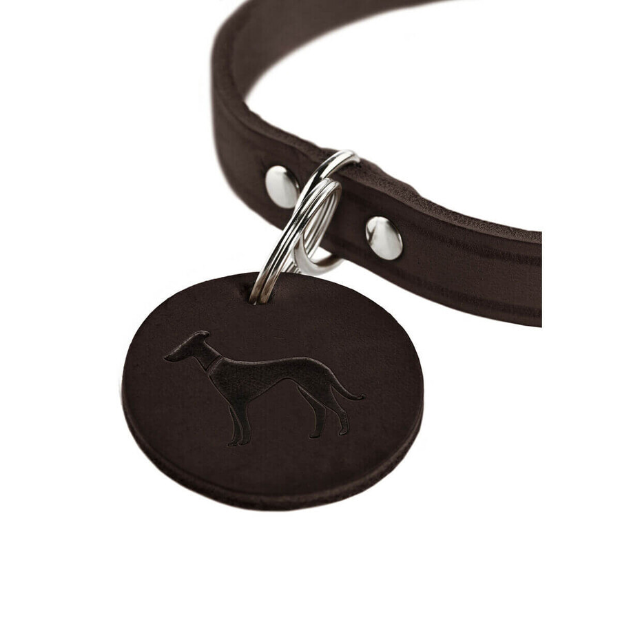 Zgardă pentru câini Hunter Aalborg Ciocolată S/M 37-43 cm