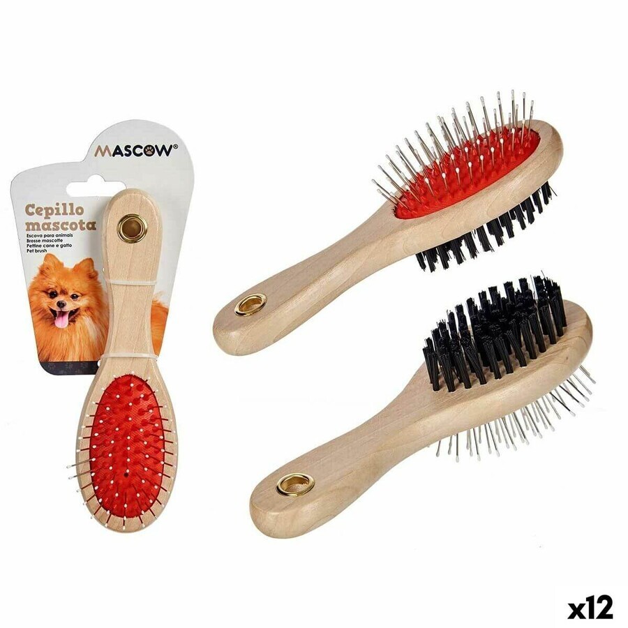 Boutique Brosse pour Chiens Mascow AR1807083 Marron Noir Rouge 9 x 5 x 21 cm (12 Unités) Brosse pour Chiens Mascow AR1807083 Marron Noir Rouge 9 x 5 x 21 cm (12 Unités)