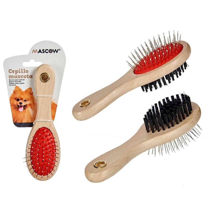 Brosse pour Chiens Mascow AR1807083 Marron Noir Rouge 9 x 5 x 21 cm (12 Unités) Brosse pour Chiens Mascow AR1807083 Marron Noir Rouge 9 x 5 x 21 cm (12 Unités)