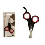 Ciseaux à ongles Noir Rouge 6 x 0,5 x 11,5 cm Animaux de compagnie (24 Unités)