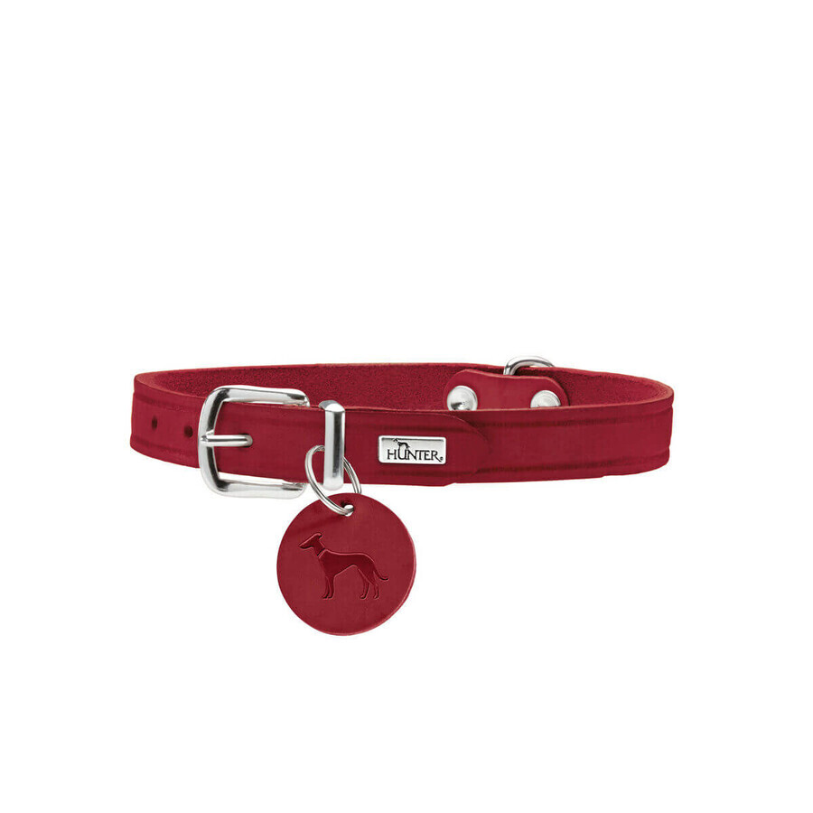 Halsband Hunter Aalborg Rood S 32-38 cm