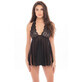 Babydoll Ren&#233; Rof&#233; Zwart M/L