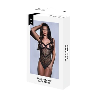 Justaucorps Baci Lingerie Sexy Strappy Lace Noir S/M