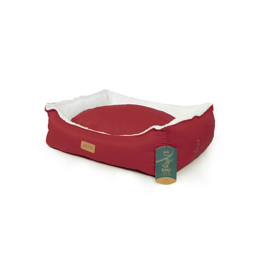 Boutique Lit pour chien Gloria Rouge 95 x 75 cm Lit pour chien Gloria Rouge 95 x 75 cm