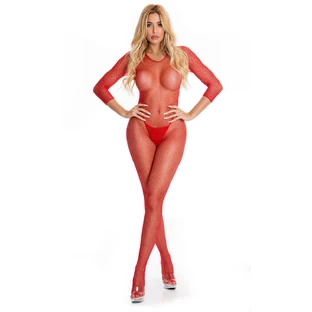 Bodystocking Roze Lipstick Rood (M/L)