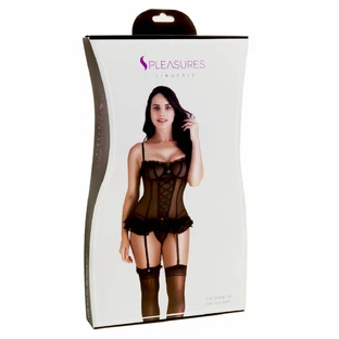 Corset S Pleasures Black (One size)