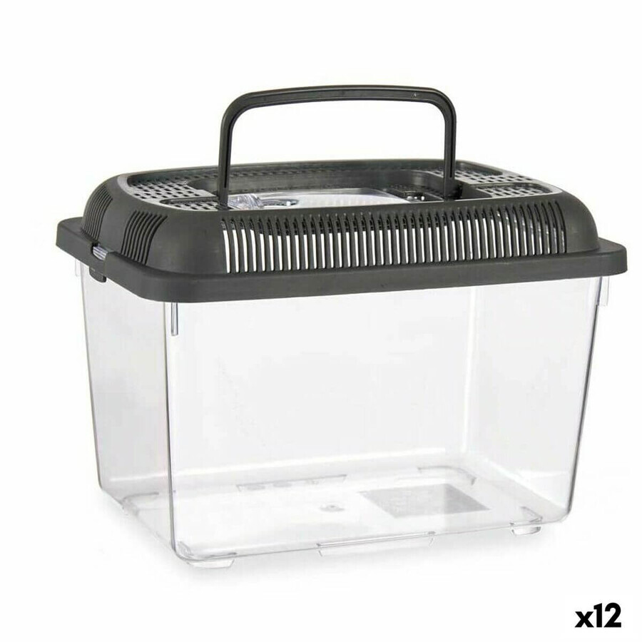 Acquista Acquario Con maniglia Medio Antracite Plastica 3 L 17 x 16 x 24 cm (12 Unità) Acquario Con maniglia Medio Antracite Plastica 3 L 17 x 16 x 24 cm (12 Unità)