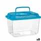 Acuario Con Asa Grande Plástico Azul 7 L 20 x 20 x 20 x 20 x 30 cm (8 Unidades)