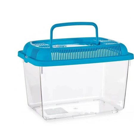 Acuario Con Asa Grande Plástico Azul 7 L 20 x 20 x 20 x 20 x 30 cm (8 Unidades)