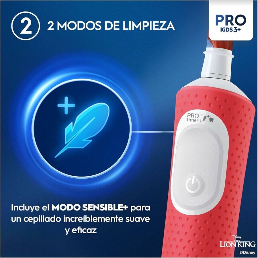 Elektrische tandenborstel Oral-B Rey Leon Rood Multicolour