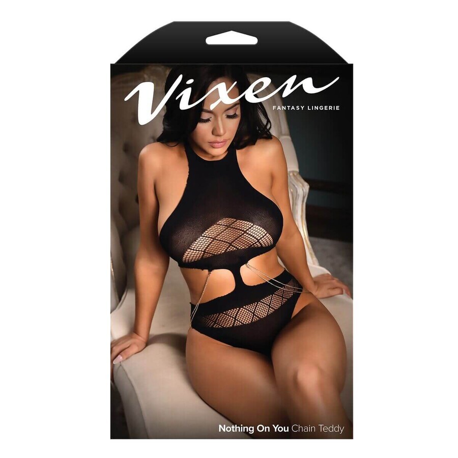 Leotard Fantasy Lingerie Negru O mărime