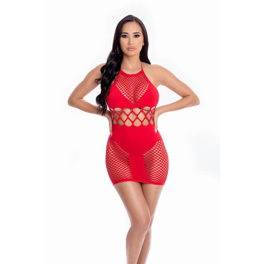 Robe rose rouge à lèvres (Taille unique)