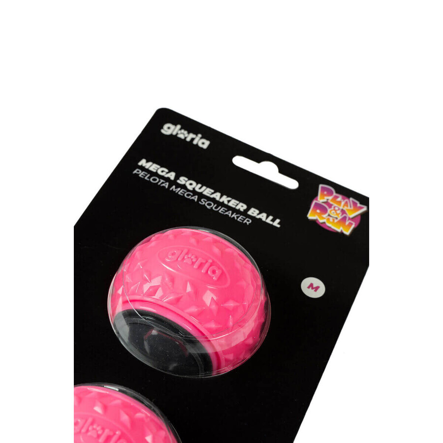 Minge pentru animale de companie Gloria PLAY AND RUN Roz TPR M 6,35 cm 2 Unități