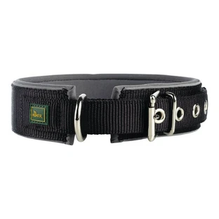 Hunter Neopreno Reflectante Collar de neopreno para perro Negro (44-51 cm)