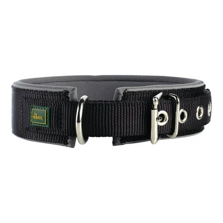 Hunter Neopreno Reflectante Collar de neopreno para perro Negro (44-51 cm)