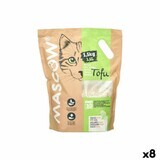 Katzenstreu 1,5 Kg Soja Weiß (8 Stück)