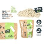 Katzenstreu 1,5 Kg Soja Weiß (8 Stück)