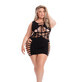 Dress Pink Lipstick Black (Queen size)